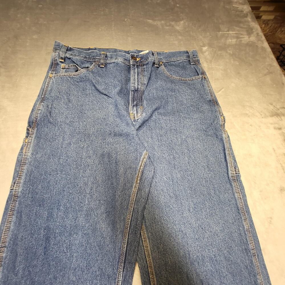 Berne Jeans Jeans Mens 40x32 Blue Medium Wash Straight Relaxed Denim Pockets - Picture 2 of 9
